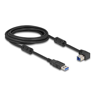 DeLOCK Cavo USB 5 Gbps Tipo-A maschio per Tipo-B maschio 90° angolato verso il basso 3 m