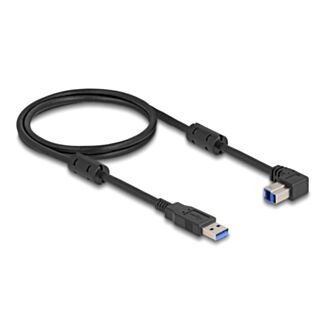 DeLOCK Cavo USB 5 Gbps Tipo-A maschio per Tipo-B maschio 90° angolato verso il basso 1 m