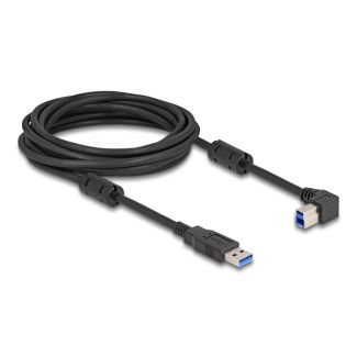 DeLOCK USB 5 Gbps Cable Type-A male to Type-B male 90° right angled 5 m
