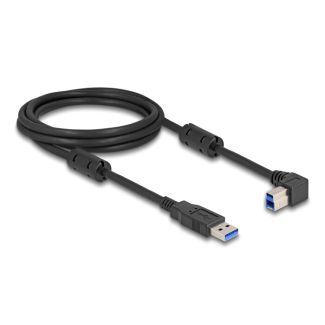 DeLOCK USB 5 Gbps Cable Type-A male to Type-B male 90° right angled 2 m