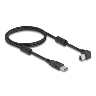 DeLOCK USB 5 Gbps Cable Type-A male to Type-B male 90° right angled 1 m