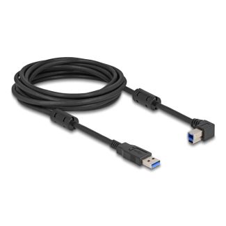 DeLOCK USB 5 Gbps Cable Type-A male to Type-B male 90° left angled 1 m