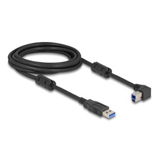 DeLOCK USB 5 Gbps Cable Type-A male to Type-B male 90° left angled 3 m