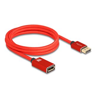 DeLOCK 81082 cavo DisplayPort 2 m Rosso