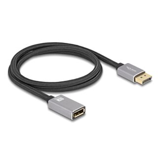 DeLOCK 81079 cavo DisplayPort 1 m Nero, Grigio