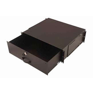 Digitus Cassetto 3U con serratura e maniglia, 133x483x398 mm nero, per armadi 19"