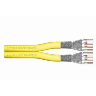 Digitus DK-1743-A-VH-D-1 cavo di rete Giallo 100 m Cat7a S/FTP (S-STP) Rotondo