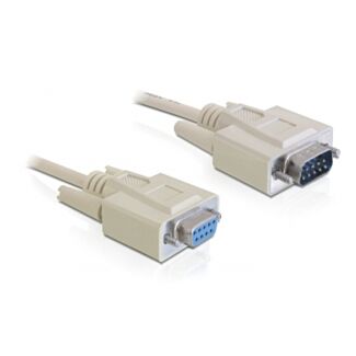 DeLOCK RS-232, 1m cavo seriale Beige DB-9