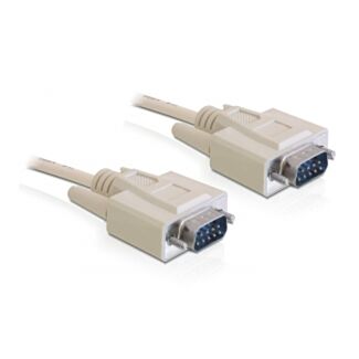 DeLOCK RS-232, 5m cavo seriale Beige DB-9