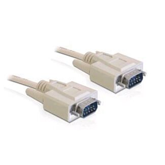 DeLOCK RS-232, 2m cavo seriale Beige DB-9