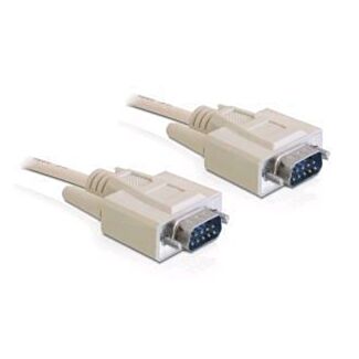 DeLOCK RS-232, 1m cavo seriale Beige DB-9