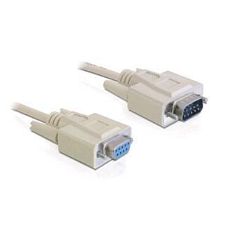 DeLOCK RS-232, 10m cavo seriale Beige DB-9