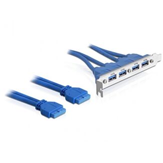 DeLOCK 2 x USB 3.0 19-pin - 4 x USB 3.0-A