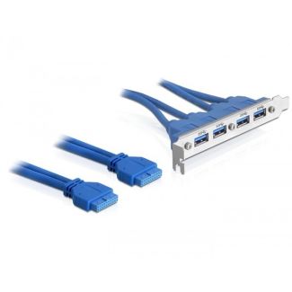 DeLOCK 2 x USB 3.0 19-pin - 4 x USB 3.0-A