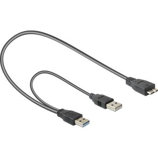 DeLOCK 82909 USB cable USB 3.2 Gen 1 (3.1 Gen 1) 0.2 m USB A Micro-USB B Grey