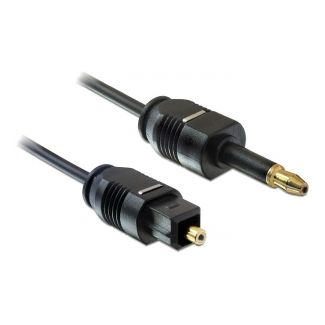 DeLOCK 2m Toslink cavo audio Mini-TOSLINK Nero