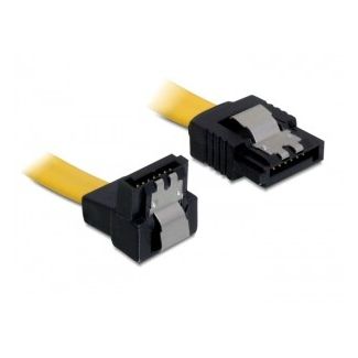 DeLOCK 0.2m SATA M/M SATA cable SATA 7-pin Yellow