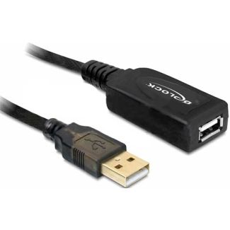 DeLOCK 20m USB 2.0 USB cable Black