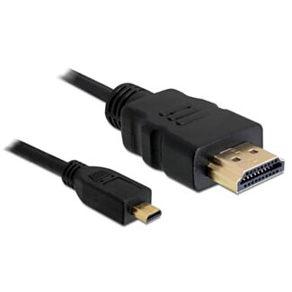 DeLOCK 82661 cavo HDMI 1 m HDMI tipo A (Standard) HDMI tipo D (Micro) Nero