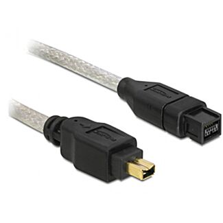 DeLOCK FireWire A/B, 1.0m 1 m Grigio