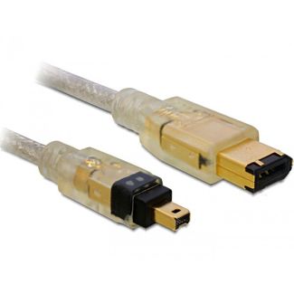 DeLOCK FireWire A/A, 2.0m 2 m 6-p 4-p Grey