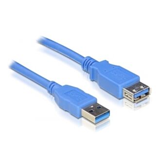 DeLOCK USB 3.0-A M/F - 2m cavo USB USB A Blu