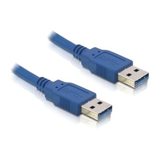 DeLOCK USB 3.0-A male/male - 5m cavo USB USB A Blu