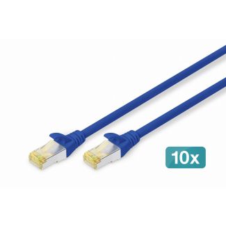 Digitus CAT 6A S/FTP patch cable, 10 pieces