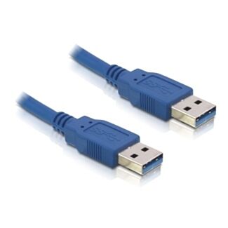 DeLOCK USB 3.0-A male/male - 2m cavo USB USB A Blu