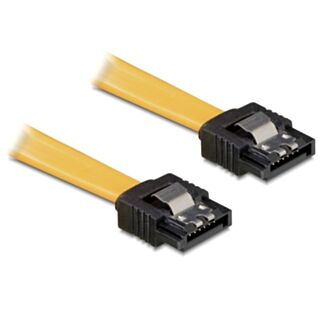 DeLOCK SATA Cable 0.1m cavo SATA 0,1 m Giallo