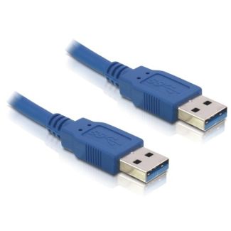 DeLOCK Cable USB 3.0-A male/male USB cable 1.5 m USB A Blue