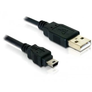 DeLOCK 82252 USB cable USB 2.0 1.5 m USB A Mini-USB B Black