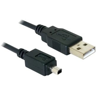 DeLOCK Camera cable USB-B mini 4pin > USB-A 1,5m male-male USB cable 1.5 m Mini-USB B USB A Black