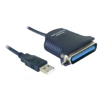 DeLOCK USB to Printer cable 1,8m parallel cable Black 1.8 m