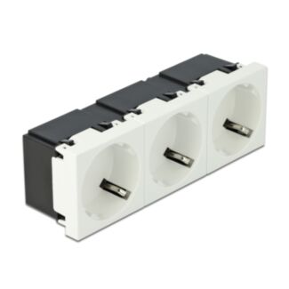 DeLOCK Easy 45 Presa di alimentazione con messa a terra a 3 vie con disposizione a 45° 45 x 45 mm