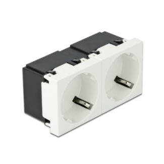 DeLOCK Easy 45 Presa di alimentazione con messa a terra a 2 vie con disposizione a 45° 45 x 45 mm
