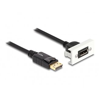 DeLOCK Modulo Easy 45 DisplayPort 8K 30 Hz con cavo corto, 22,5 x 45 mm