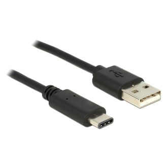 DeLOCK 83600 USB cable USB 2.0 1 m USB C USB A Black