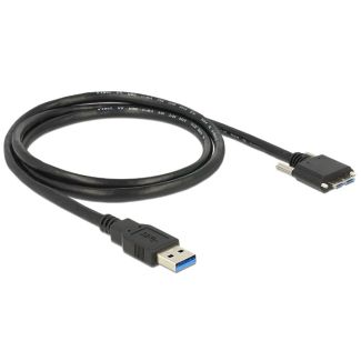 DeLOCK 1m USB 3.0 USB cable USB 3.2 Gen 1 (3.1 Gen 1) USB A Micro-USB B Black