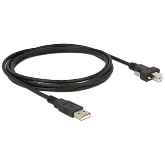 DeLOCK 2m USB 2.0 cavo USB USB A USB B Nero