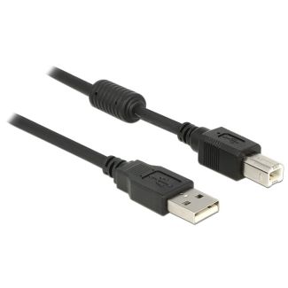 DeLOCK 83566 USB cable USB 2.0 1 m USB A USB B Black
