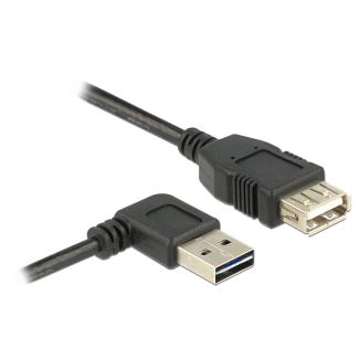 DeLOCK 2m, USB 2.0-A - USB 2.0-A USB cable USB A Black