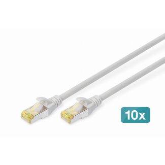 Digitus CAT 6A S/FTP patch cable, 10 pieces