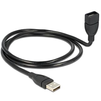 DeLOCK 1m USB 2.0 cavo USB USB A Nero