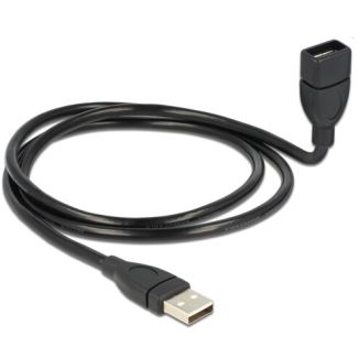 DeLOCK 1m USB 2.0 USB cable USB A Black