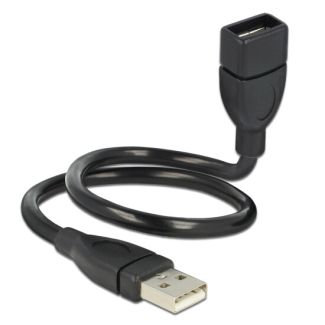DeLOCK 35cm USB 2.0 USB cable 0.35 m USB A Black