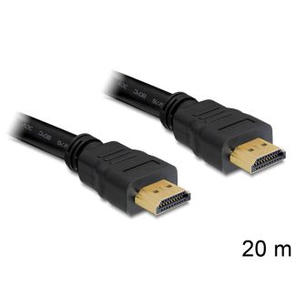 DeLOCK 20m, HDMI - HDMI HDMI cable HDMI Type A (Standard) Black
