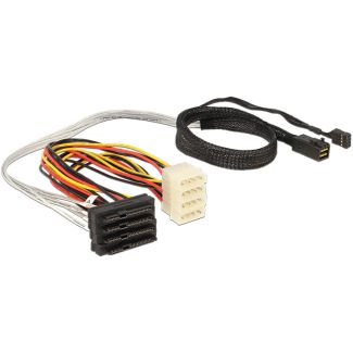 DeLOCK 83390 Serial Attached SCSI (SAS) cable 0.5 m Multicolour