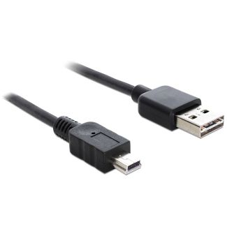 DeLOCK 5m USB 2.0 A - mini USB m/m cavo USB USB A Mini-USB A Nero