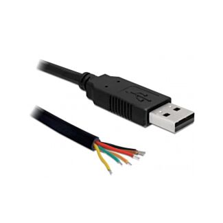 DeLOCK 83116 cavo seriale Nero 1,8 m USB tipo A DB-9